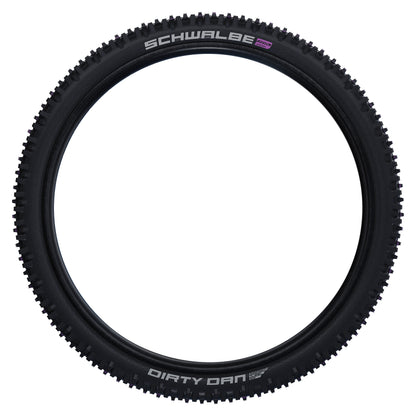 Pneu VTT 29 X 2.35 Schwalbe Dirty Dan Super Downhill Addix Ultrasoft Noir TLE Tubeless Ready TR (60-622) (Terrain Boueux)