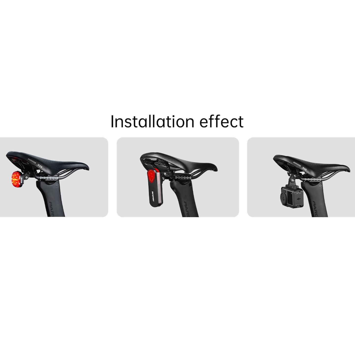 Support selle accessoire Igpsport m30 compatible avec tl30 et sr30 et gopro Support (Support tl30 inclus)