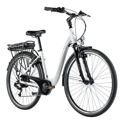 Vélo électrique City 28 Leader Fox Park blanc Bafang AR 15Ah