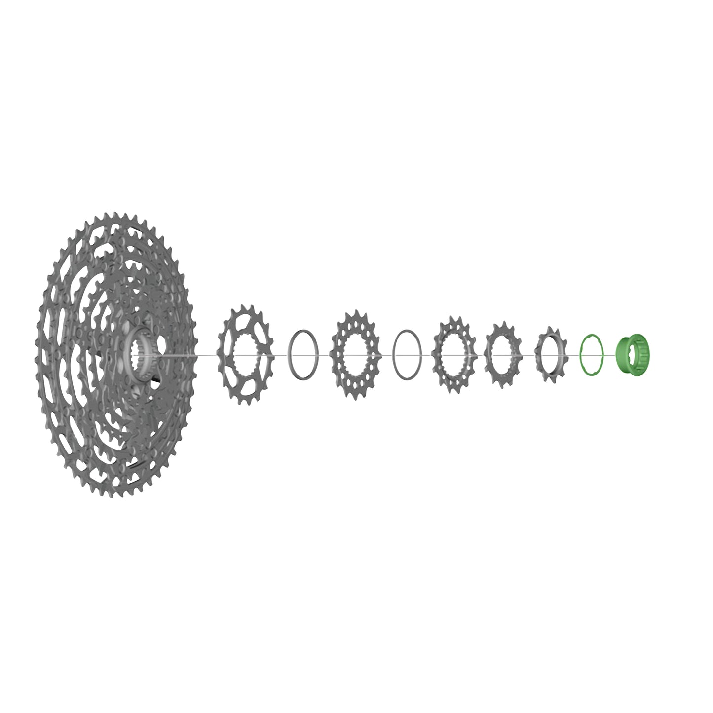 Contre-écrou Shimano Deore Microspline 12V départ 10 dents