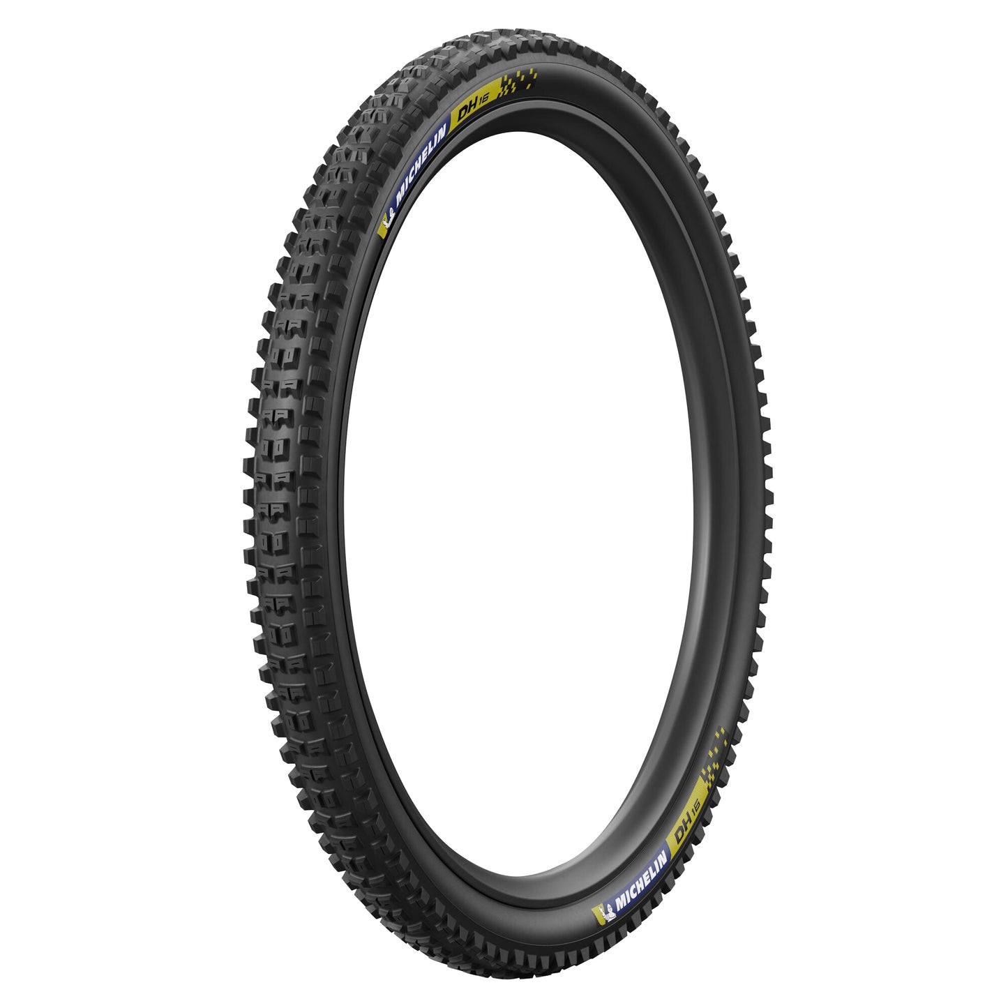 Mountain Bike Gravity Tire 27.5 X 2.40 Michelin DH16 Racing Line Black Blue-Yellow Stickers Tubeless Ready TS (61-584)