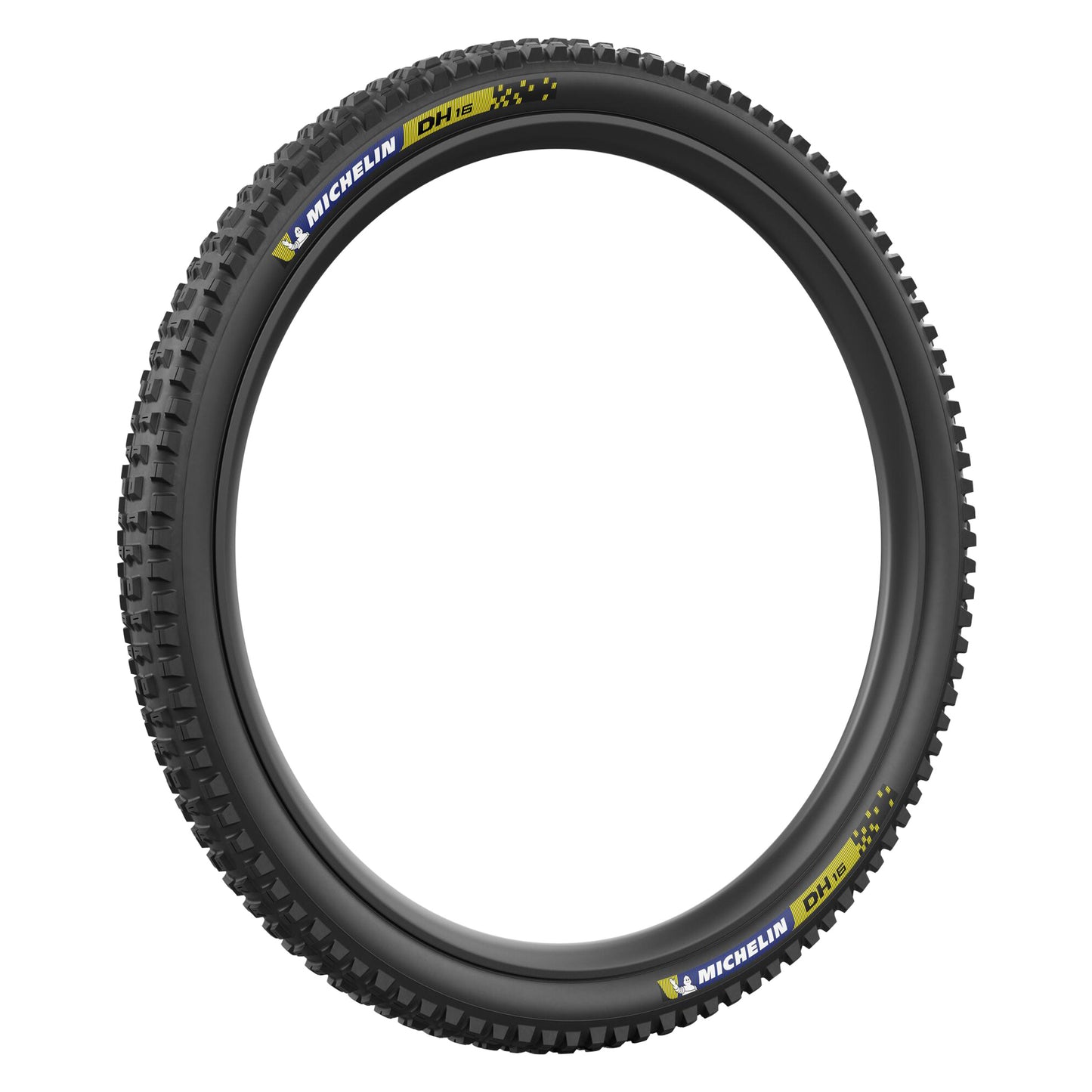 Mountain Bike Gravity Tire 27.5 X 2.40 Michelin DH16 Racing Line Black Blue-Yellow Stickers Tubeless Ready TS (61-584)