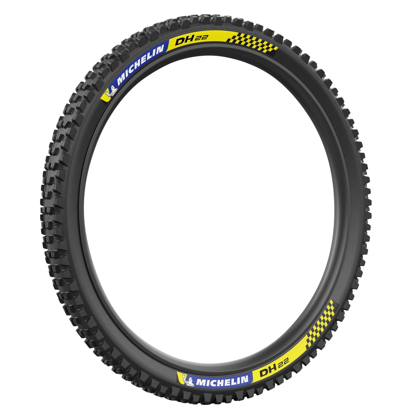 MTB Tire Gravity 29 X 2.40 Michelin DH22 Black Blue-Yellow Stickers Tubeless Ready Racing Line TS (61-622)