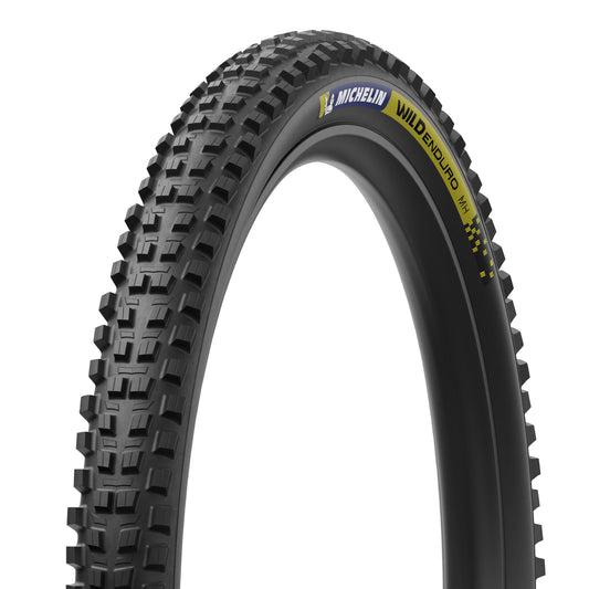 Mountain Bike Tire Gravity 27.5 X 2.50 Michelin Wild Enduro MH Racing Line Black Blue-Yellow Stickers Tubeless Ready TS (63-584)