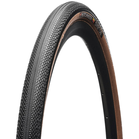Hutchinson Overide Hardskin Black-Brown Tubeless Ready Reinforced TS 700 x 40 Gravel Tire (40-622)