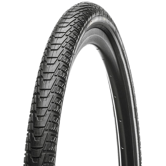 Urban Hybrid Bike Tire - E-Bike 700 x 37 Hutchinson Haussmann Infinity Protect Black TR reinforced 5mm Reflex sidewall (37-622) E-Bike approved e50