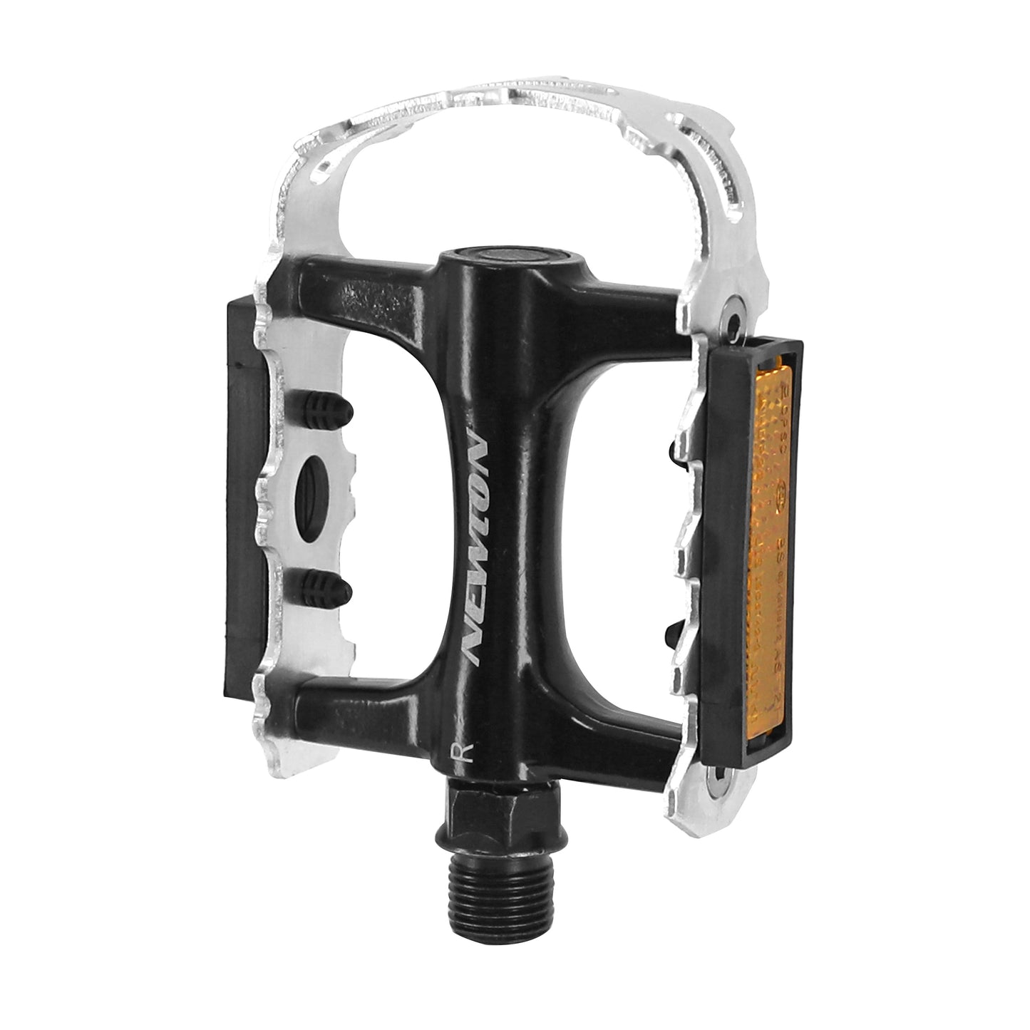 Newton MTB pedal black aluminum cage silver aluminum 9/16
