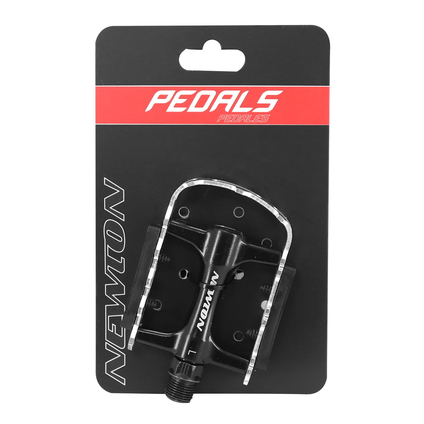 Newton MTB pedal black aluminum cage silver aluminum 9/16