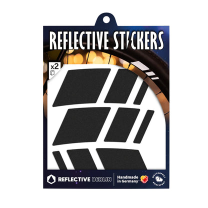 Sticker réfléchissant Reflective Berlin roue racer 40 mm noir