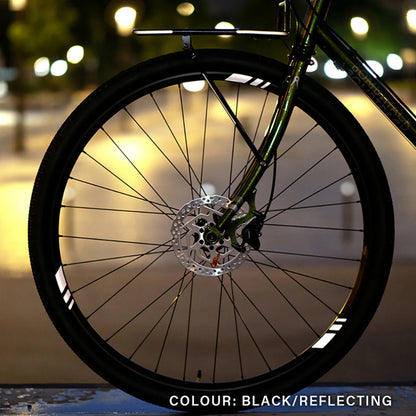 Sticker réfléchissant Reflective Berlin roue racer 40 mm noir