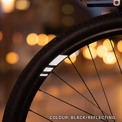 Sticker réfléchissant Reflective Berlin roue racer 40 mm noir