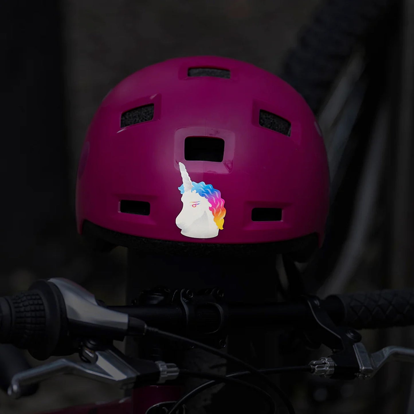 Reflective Berlin rainbow unicorn sticker