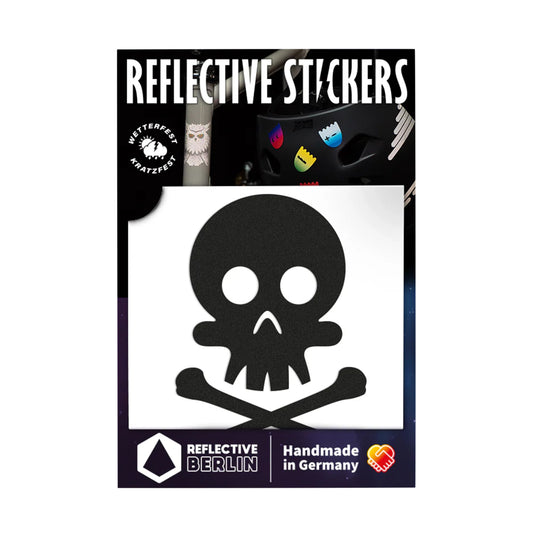 Sticker réfléchissant Reflective Berlin tête de mort noir