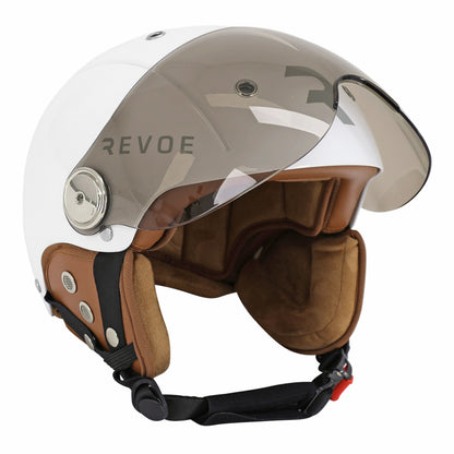 Casque vélo adulte Revoe premium urbain-city blanc sky