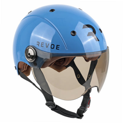 Casque vélo adulte Revoe premium urbain-city bleu petrol