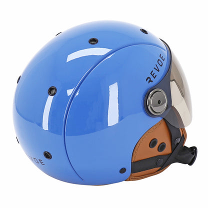 Casque vélo adulte Revoe premium urbain-city bleu petrol