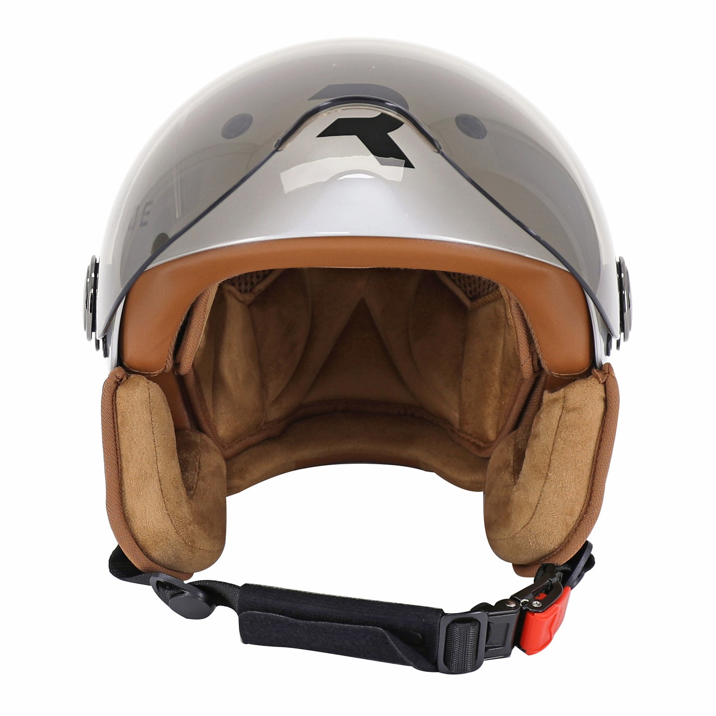 Casque vélo adulte Revoe premium urbain-city gris silver