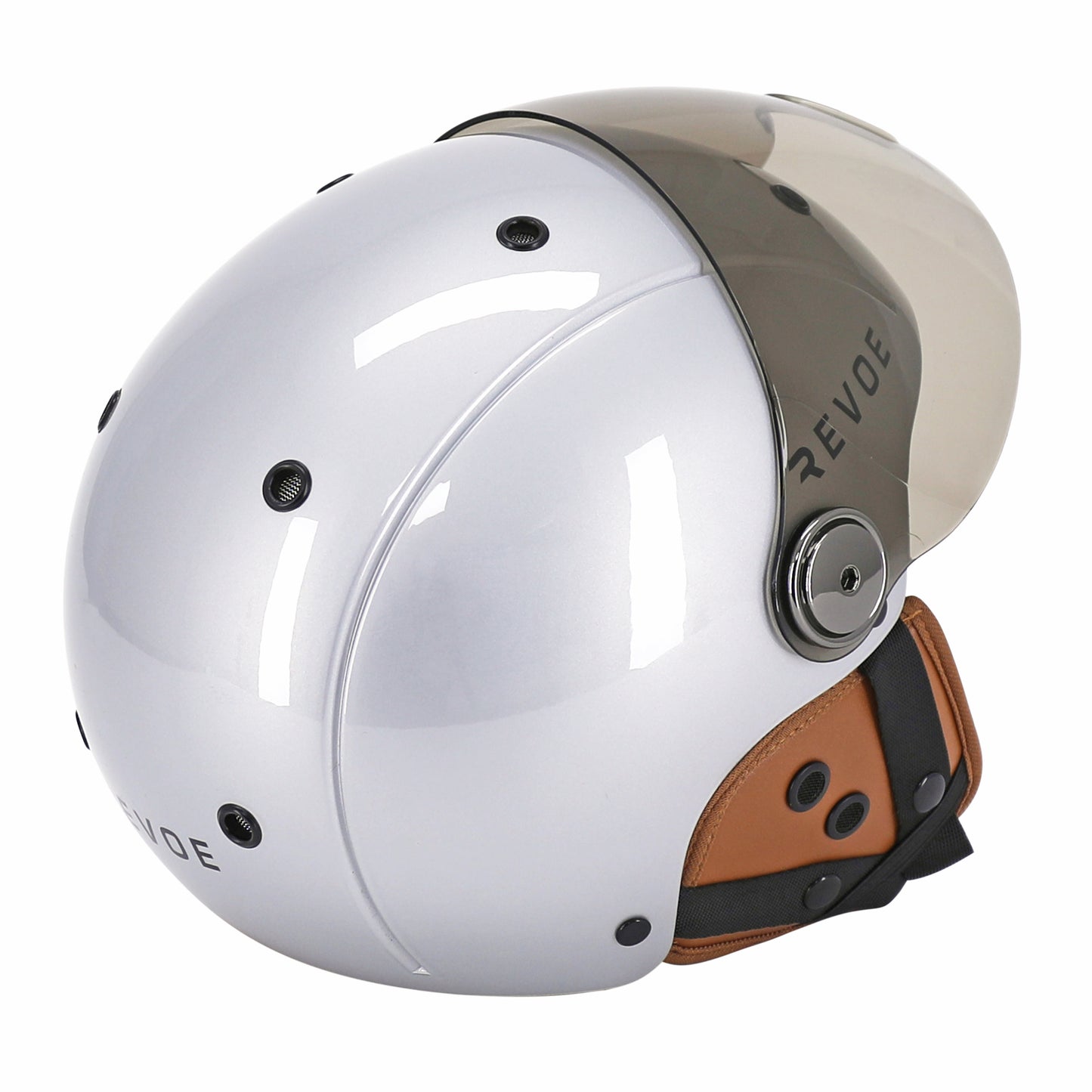 Casque vélo adulte Revoe premium urbain-city gris silver