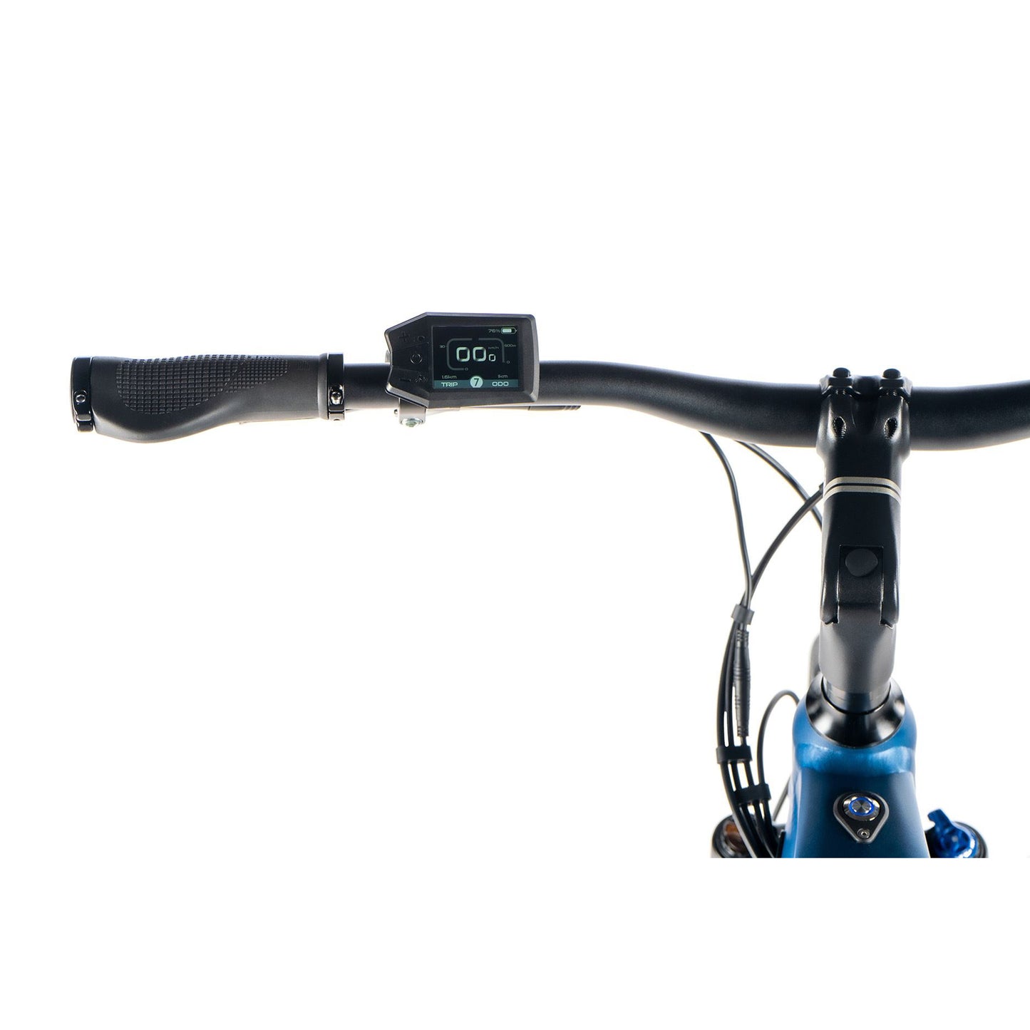 Vélo électrique VTC 29 Leader Fox Sandy bleu mat Bafang AR 20Ah