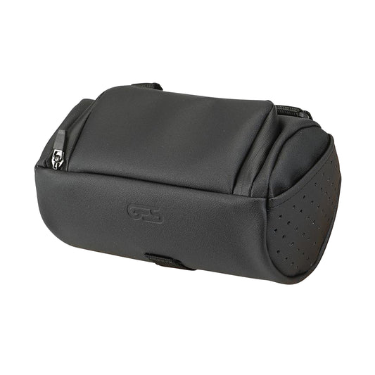 Sacoche de cintre ges gorla cyclindre noir cuir synthetique deperlant fixation velcros 3l l22 x diam 12cm