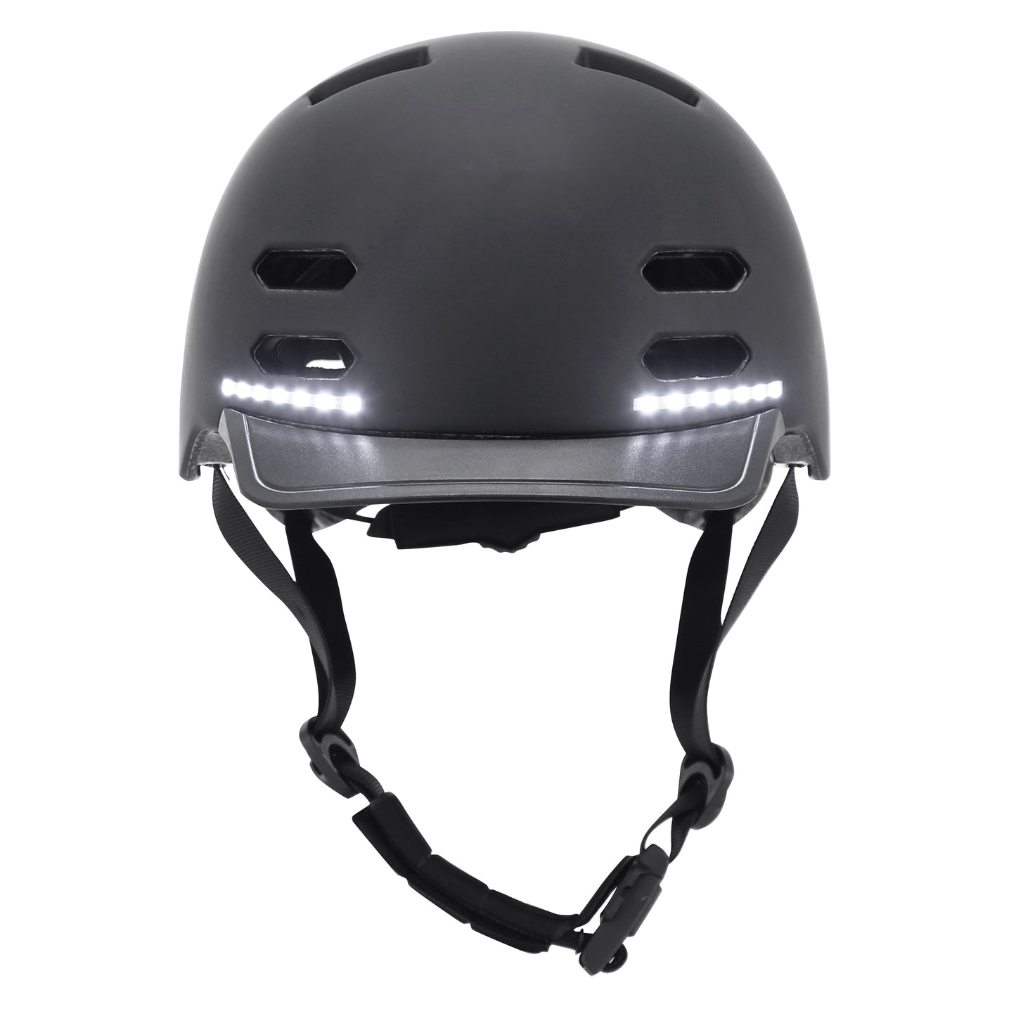 Casque vélo adulte Newton city v3 noir mat in-mold avec visière