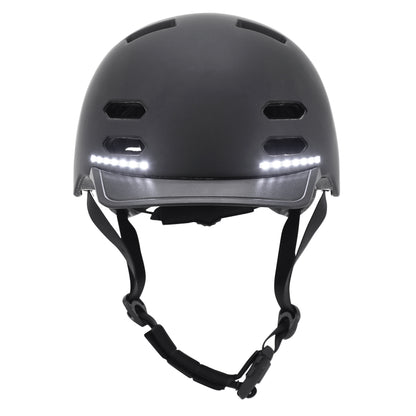 Casque vélo adulte Newton city v3 noir mat in-mold avec visière