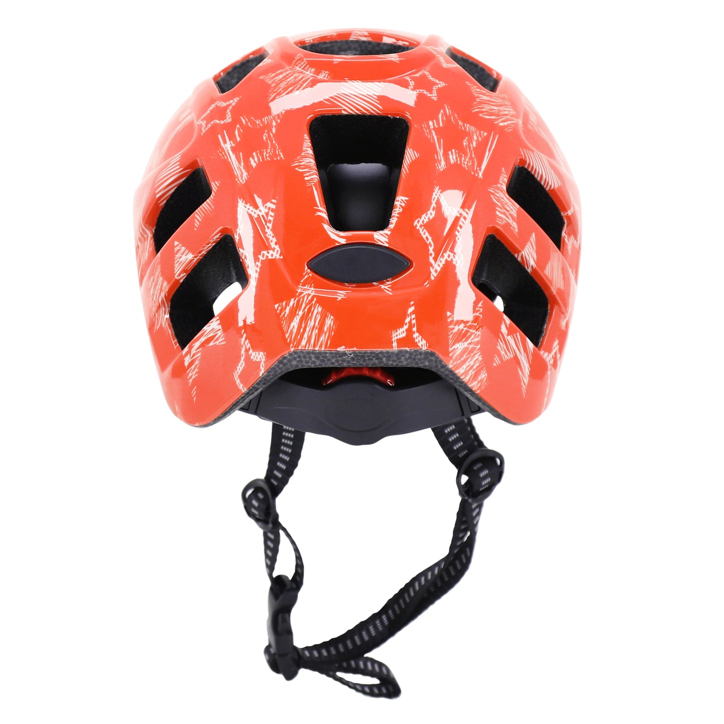 Casque vélo enfant Newton stars orange in mold avec lock