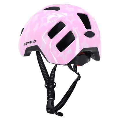 Casque vélo enfant Newton stars rose in mold avec lock