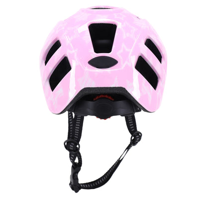 Casque vélo enfant Newton stars rose in mold avec lock