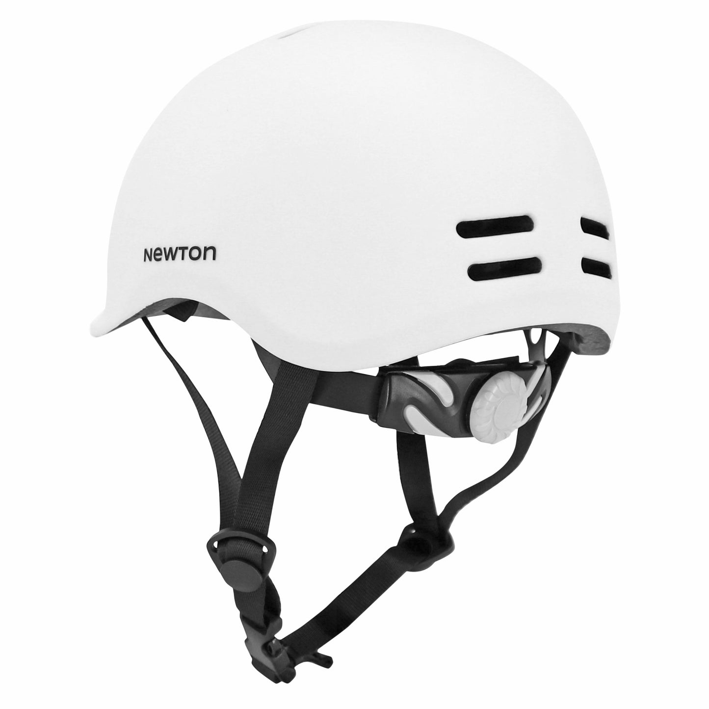Casque vélo enfant Newton urban blanc mat avec lock