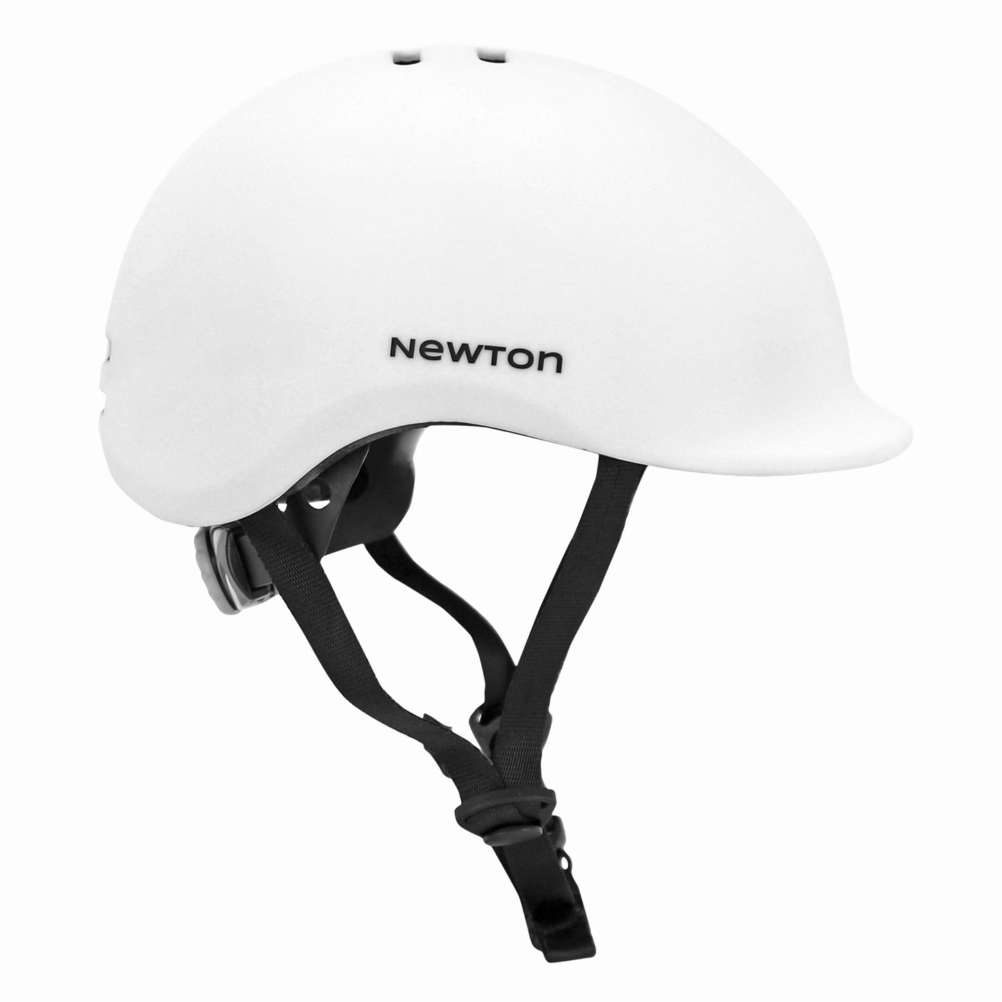 Casque vélo enfant Newton urban blanc mat avec lock
