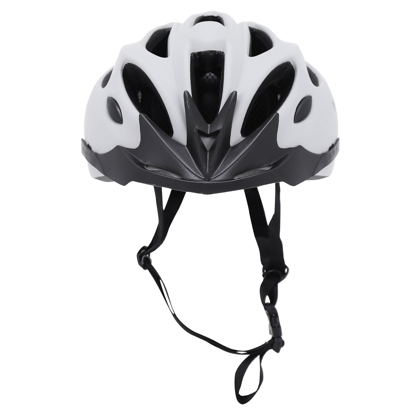 Newton adult road/mountain bike helmet – light grey matte in-mold sports helmet