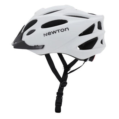 Newton adult road/mountain bike helmet – light grey matte in-mold sports helmet