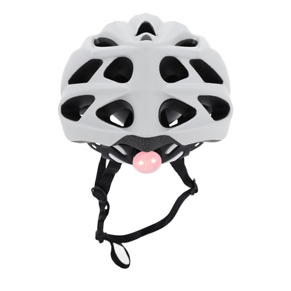 Newton adult road/mountain bike helmet – light grey matte in-mold sports helmet