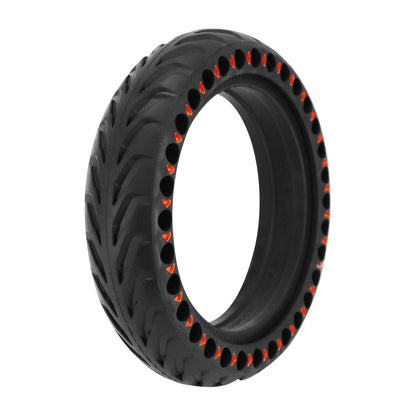 Solid Honeycomb Scooter Tire 8.5 X 2.00 Black and Red - Inner Width 34 mm