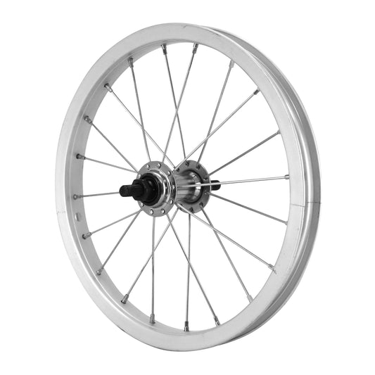 Roue PCP city patin 14" x 1.75 avant jante alu moyeu acier 85mm axe plein