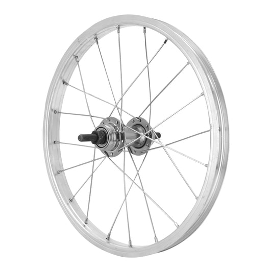 Roue PCP city patin 16" x 1.75 arrière jante alu moyeu acier 110mm axe plein