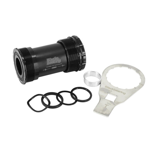 Cuvette intégrée boîtier fileté route-VTT Blackbearing roulement supèrieur b5 diam 47mm (boîte de 77mm) anglais - bsc - 1,37x24 axe 24mm et 24-22mm (Adaptateur gxp)