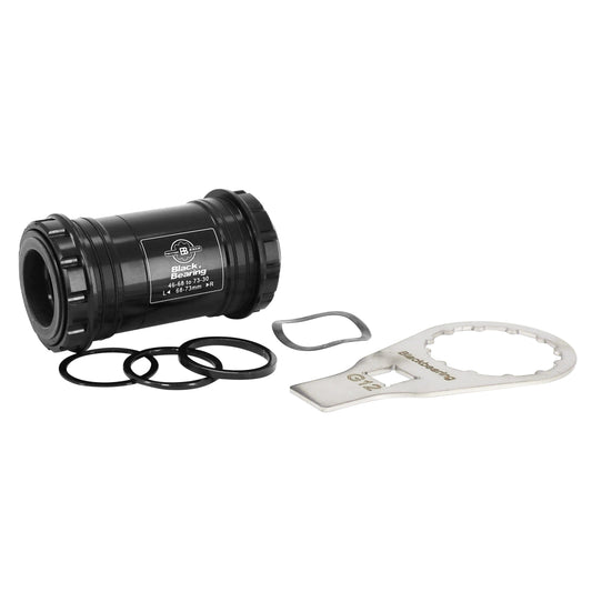 Cuvette intégrée boîtier VTT-route à emboîter Blackbearing roulement supèrieur b5 boîte de 68-73 diam 46 dub axe 28,99mm