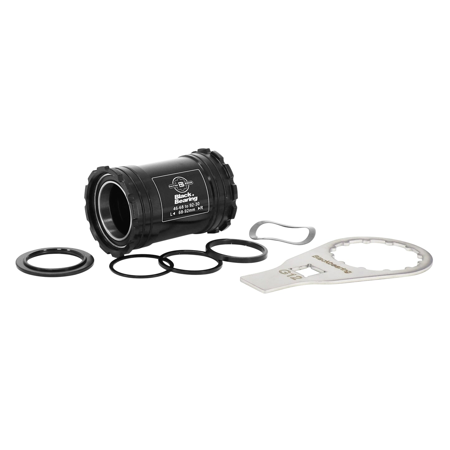 Cuvette intégrée boîtier VTT-route à emboîter Blackbearing roulement supèrieur b5 boîte de 68-92 diam 46 axe 30mm