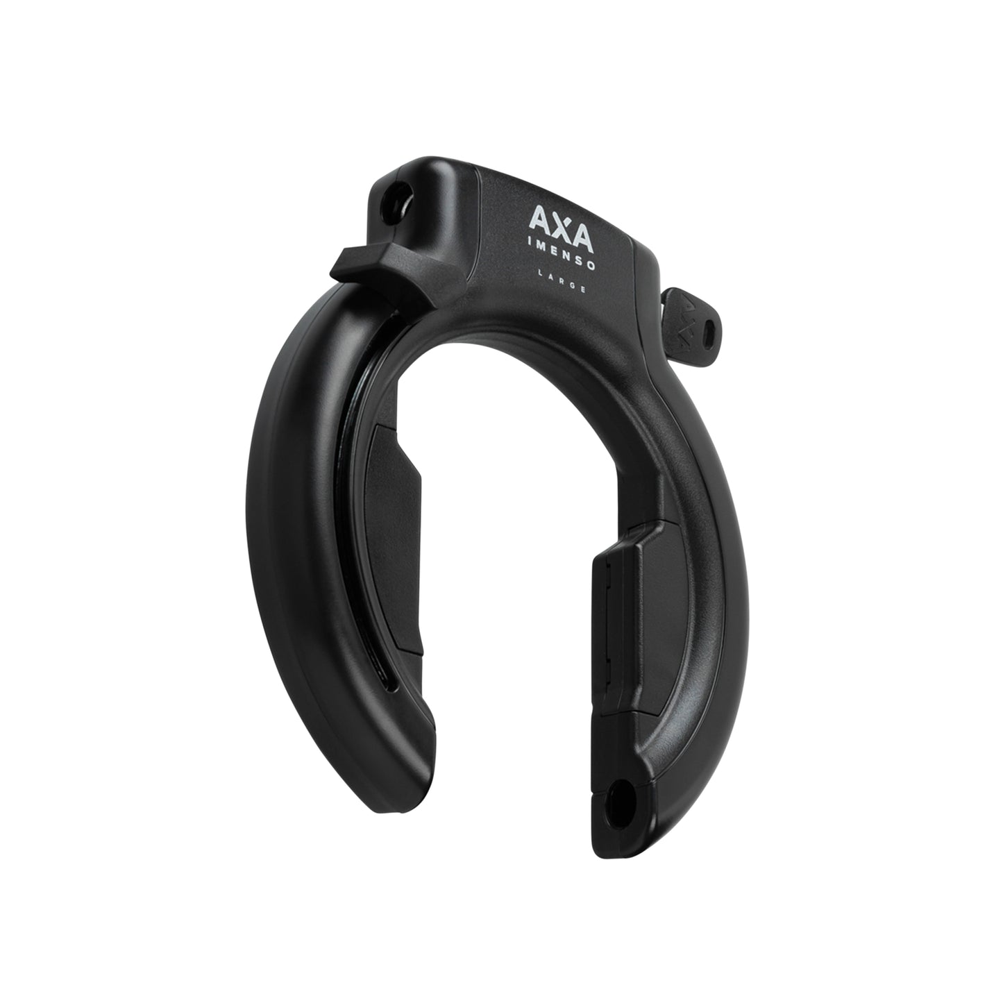 Antivol vélo fer à cheval Axa imenso grande ouverture 75 mm noir sans fixation - compatible plug ULC- sécurité niveau 12-15 clé rétractable
