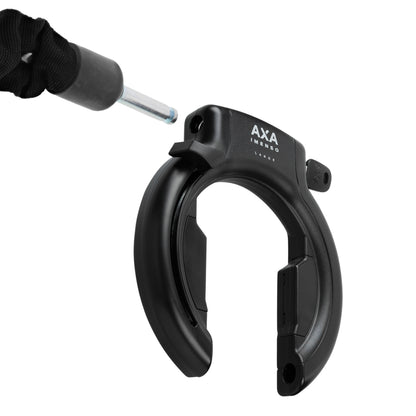 Antivol vélo fer à cheval Axa imenso grande ouverture 75 mm noir sans fixation - compatible plug ULC- sécurité niveau 12-15 clé rétractable