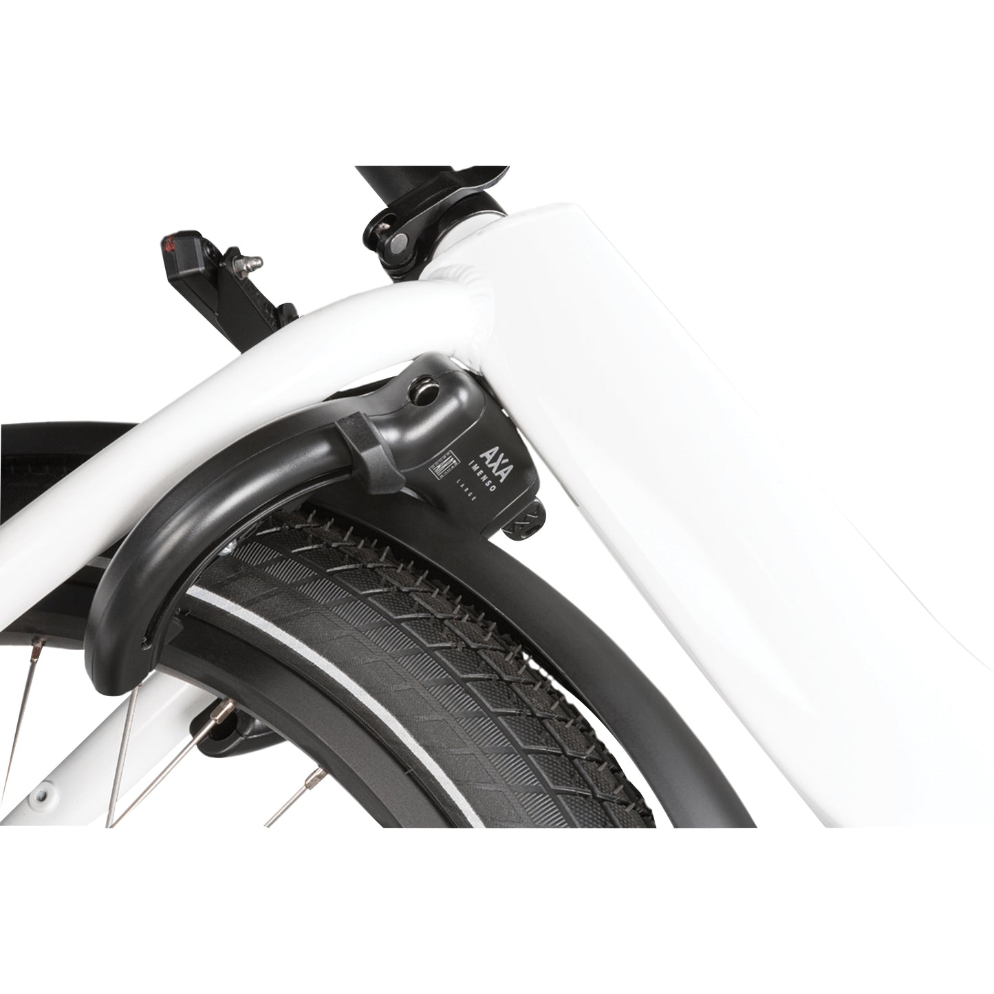 Antivol vélo fer à cheval Axa imenso grande ouverture 75 mm noir sans fixation - compatible plug ULC- sécurité niveau 12-15 clé rétractable