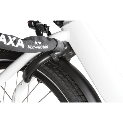 Antivol vélo fer à cheval Axa imenso grande ouverture 75 mm noir sans fixation - compatible plug ULC- sécurité niveau 12-15 clé rétractable
