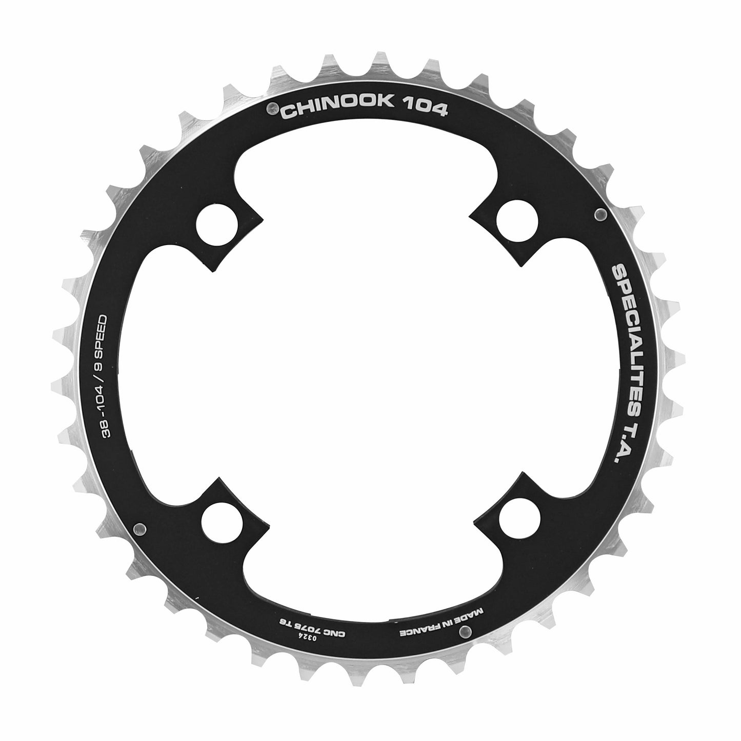 Plateau VTT TA Chinook 4 bras D104 38D milieu triple 8-9V