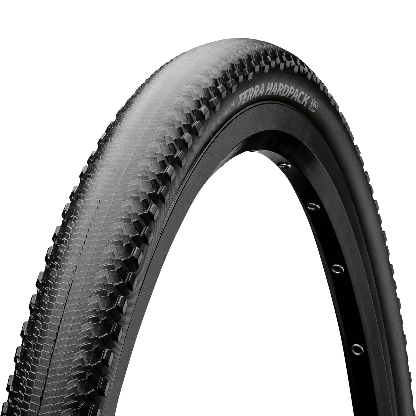 Pneu Gravel 700 X 50 Continental Terra Hardpack Shield Wall Noir Tubeless Ready TS (50-622)