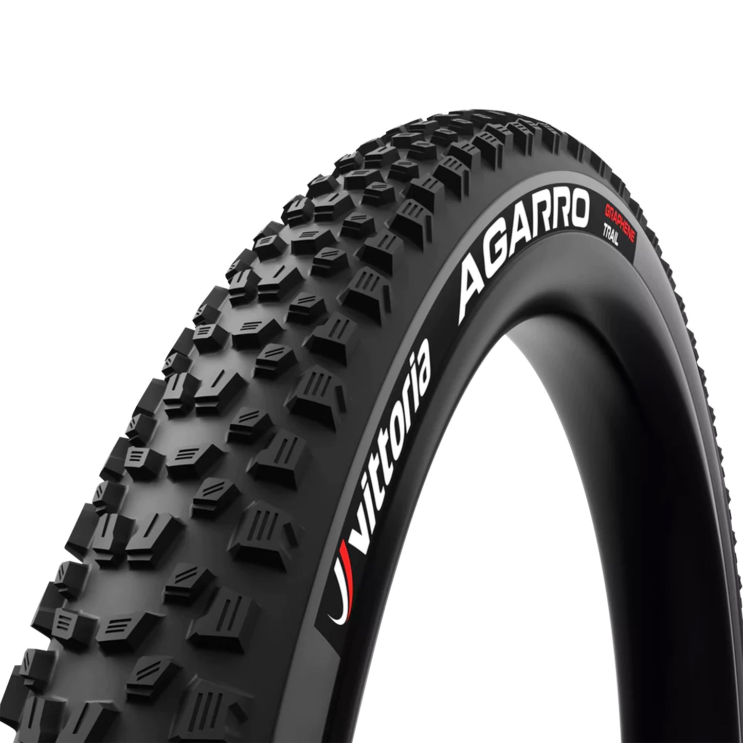 MTB Enduro Tire 29 X 2.40 Vittoria Agarro Graphene 4C Anthracite-Black Tubeless Ready TS (60-622) -All-around Terrain-