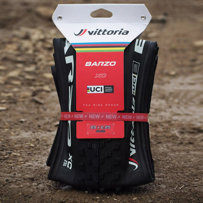 Pneu VTT 29 X 2.35 Vittoria Barzo UCI Rainbow Noir Tubeless Ready TS (57-622) -Terrain Mixte-