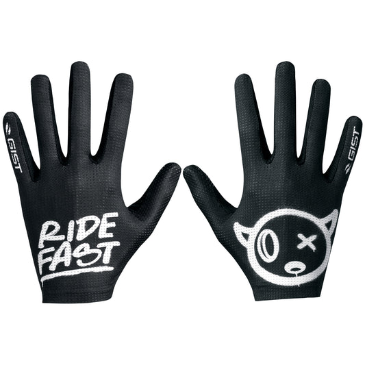 Gist Faster Ride Fast Black Touchscreen Long MTB Gloves