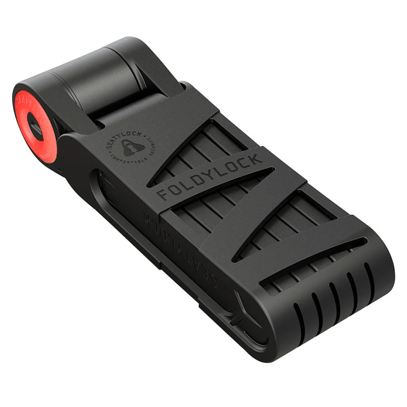 Seatylock Forever Folding Bike Lock, 90 cm, Black-Red - FUB 2-Star Certified - Art3